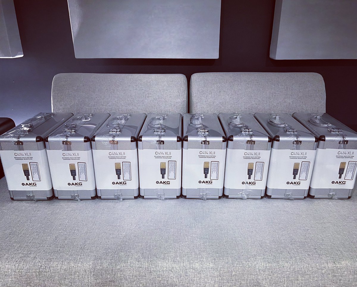 Thanks for the new mics <a href="/AKGaudio/">AKG by HARMAN</a> ! 🤓🎤 #gameaudio