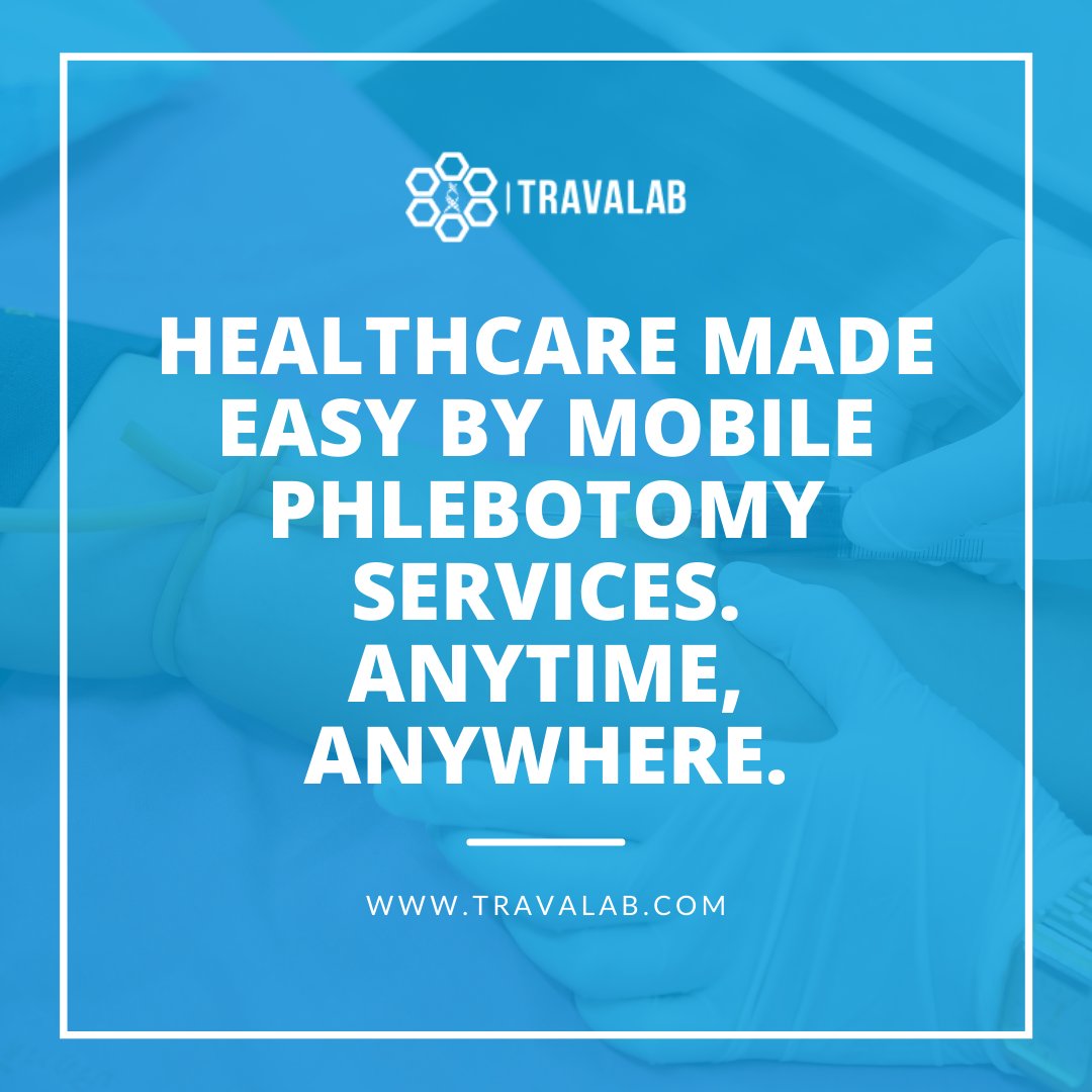 Travalab2's tweet photo. Healthcare made easy by mobile phlebotomy services. Anytime, anywhere.

Schedule an appointment today ➡️ https://t.co/fEw1KbDKAs https://t.co/4CzJsMfIlA