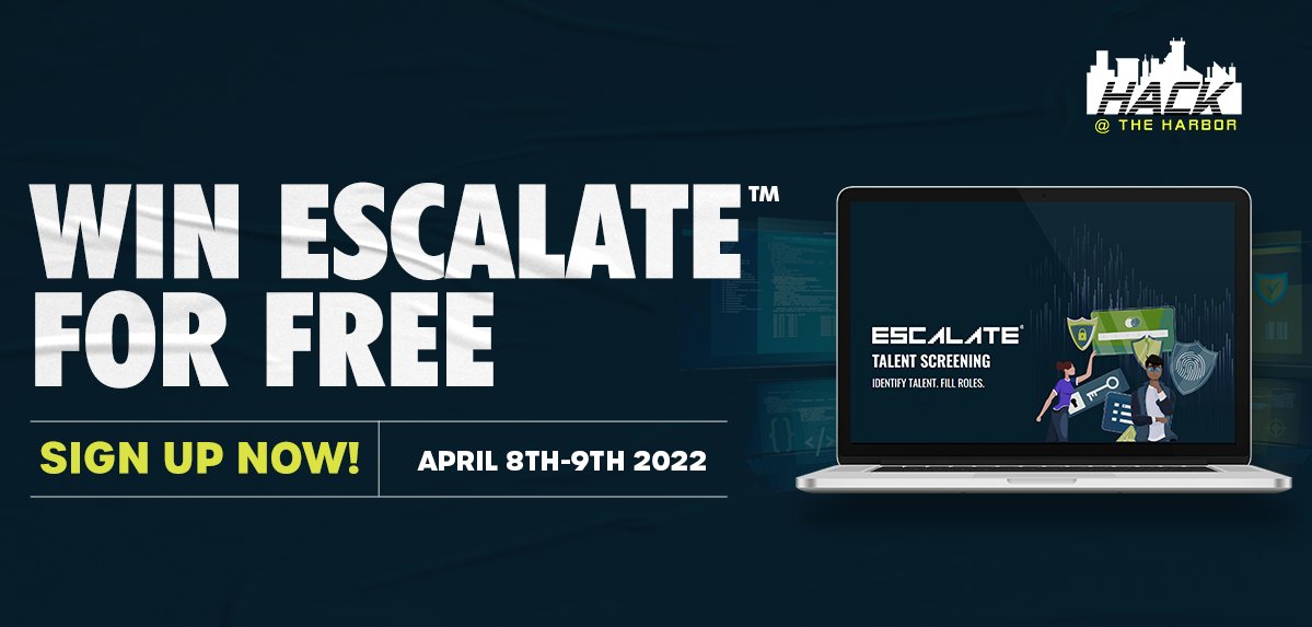HathCon's tweet photo. We challenge you to test your skills against the best cybersecurity enthusiasts in the area. Beat the competition and gain a one year access to ESCALATE™, a gamified platform to show off your hacking skills and land jobs with leading technology companies👨🏻‍💻🎮

Link in bio⬆️! https://t.co/LJ9btAETNC