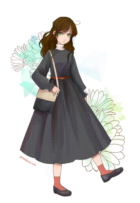 キャラに自分の私服着せるやつ
春であります❁*·⑅૭ 