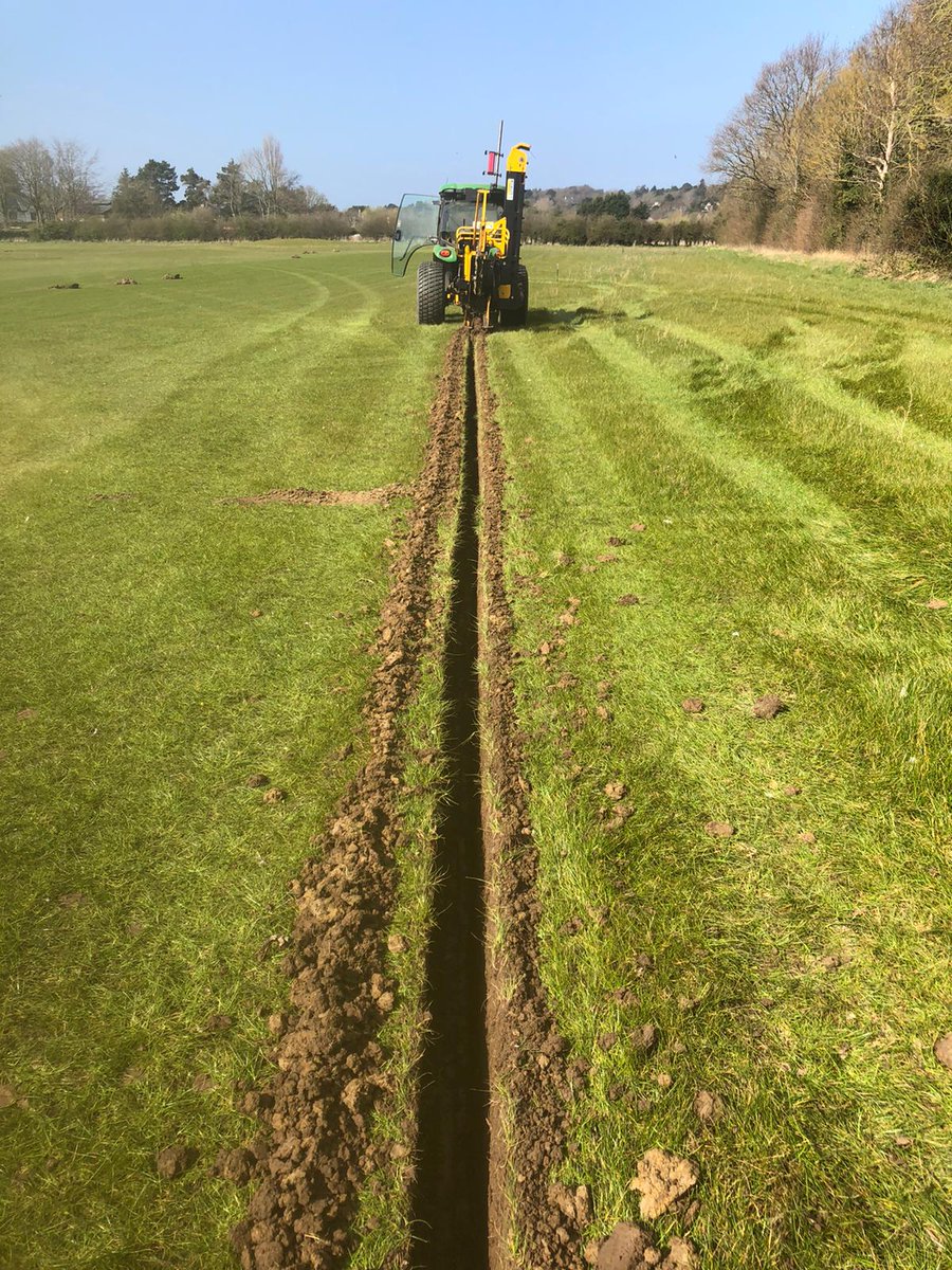 CaldyGolfClub's tweet photo. Additional #Drainage has been added to ensure #YearRoundGolf on the new #CGC #Par3 so we can hone our #ShortGame even in the #OffSeason! #Golfing #WinterGolf #GreenKeepers #JohnDeere #MaintenanceWork #TheFutureOfGolf #BeginnersGolf #JuniorGolf #ShortGamePractice #Golf2022 https://t.co/jfALKd15i6