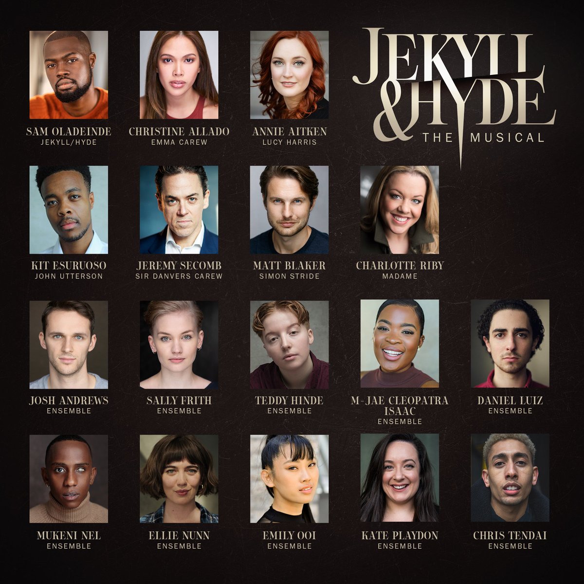 Thrilled to be Playing the Role of 'John Utterson' in 
the new visions of Jekyll and Hyde 😊 

Excited to get working on this soon! 

#JekyllAndHyde
#London
#Actor