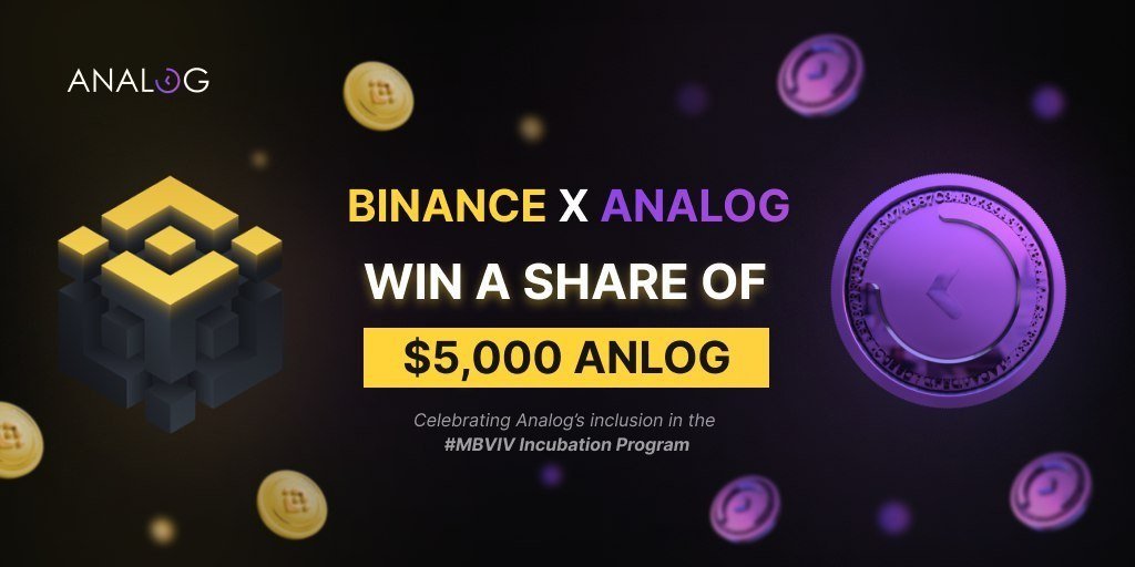 CryptoTownEU's tweet photo. 🚀 Airdrop: Analog
💰 Value: $5,000 $ANLOG Pool
👥 Referral: +1 Entry
📅 End Date: 3rd April, 2022
🏦 Distribution Date: A week after the airdrop ends

Go to the Airdrop page
https://t.co/lA4QrMkJF6

#Airdrop #Airdrops #Crypto #Giveaway https://t.co/Lb6eC6vrw4