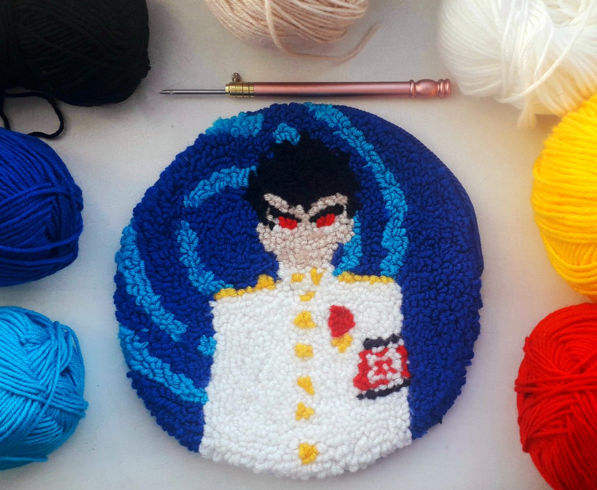 DarAstar21's tweet photo. ✨I made a rug with my favorite Kiyotaka. Satisfied✨

#punchneedl #tufting #needlepunch #crafts #needlepunching #art #handmade #ArtistOnTwitter #rug #rugtufting #kiyotaka #ishimaru #kiyotakaishimaru #danganronpa https://t.co/CeqFbmpj82