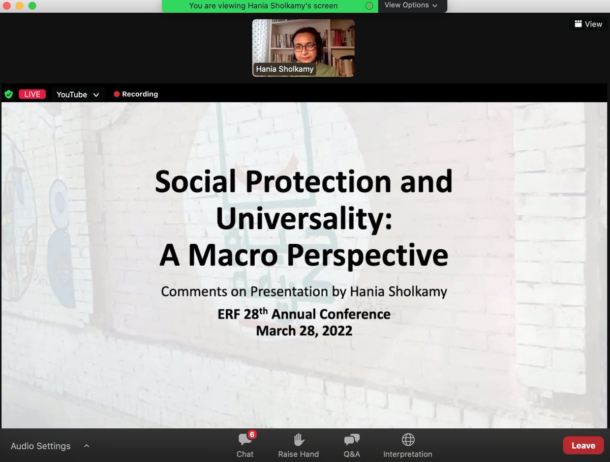 ERFlatest's tweet photo. Watch Now our lead commentator Dr. Hania Sholkamy on the ERF 28th Annual Conference: Special Plenary 1: The Macro-institutional aspects of Social Protection and the Role of the State on the ERF Official YouTube Channel #ERF28AC
https://t.co/POkw1RCweF
https://t.co/CLMQDdd2KX https://t.co/g5nRT4SoAU