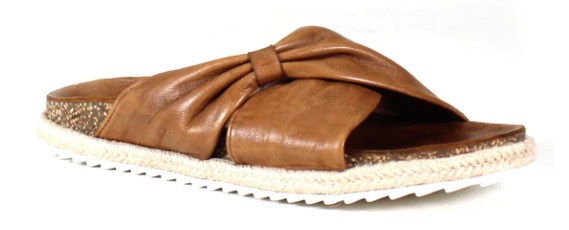 NaborsShoes's tweet image. Soft leather straps overlap to form a stylish knot on this cute and comfy slip-on sandal called KA SHA by #DibaTrue. A modest 1-inch cork and braided raffia is lofted by a sporty white bottom for maximum comfort on a molded footbed.
#NaborsShoeCenter #NextDoorNabors #TheShoeDog