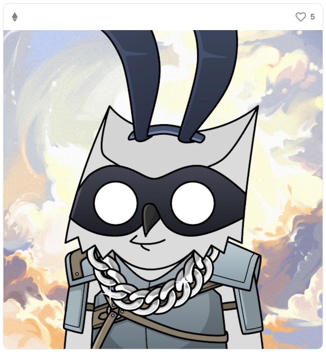 Second <a href="/eboosnft/">Eboos 🦉</a> to join my #206. A shiny one this time 😎
What will be the next one?