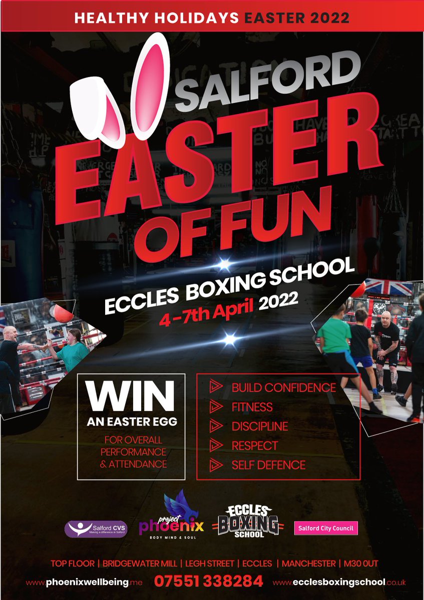 #HAF2022 - age 11 to 16 - 10am to 3pm Monday 4th April to Thursday 7th April - if you want something worthwhile to do over the holidays why not come try learning a new skill - the art of boxing - after a workout you can chill out in the social hub and play some pool :)