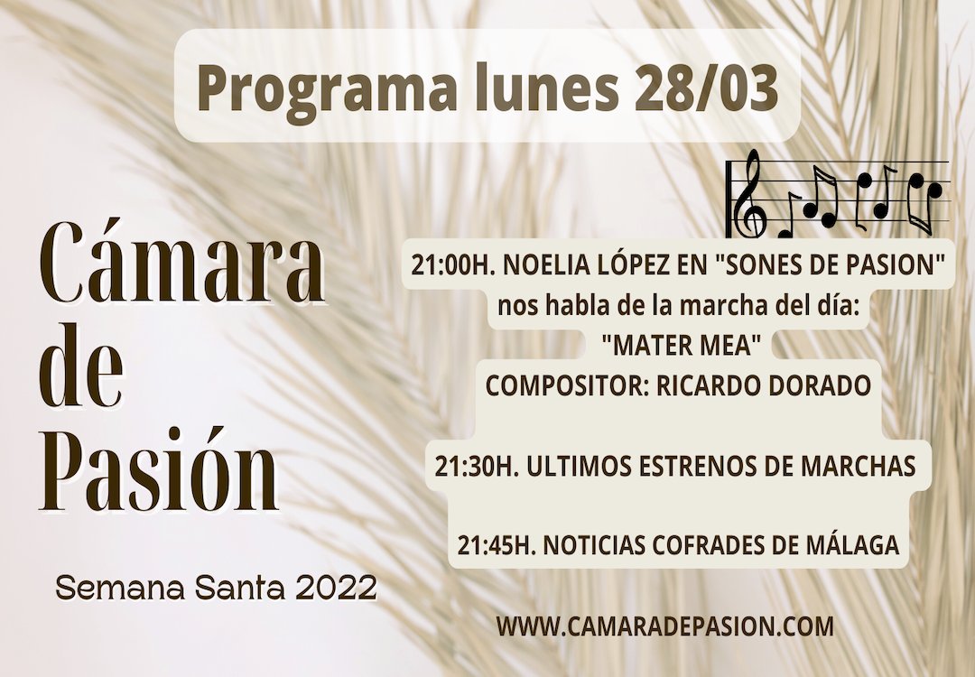 Lo puedes escuchar online ⬇️
campsite.bio/radiocdp
#CofradiasMLG #marchas #SemanaSanta #cofradiasespaña