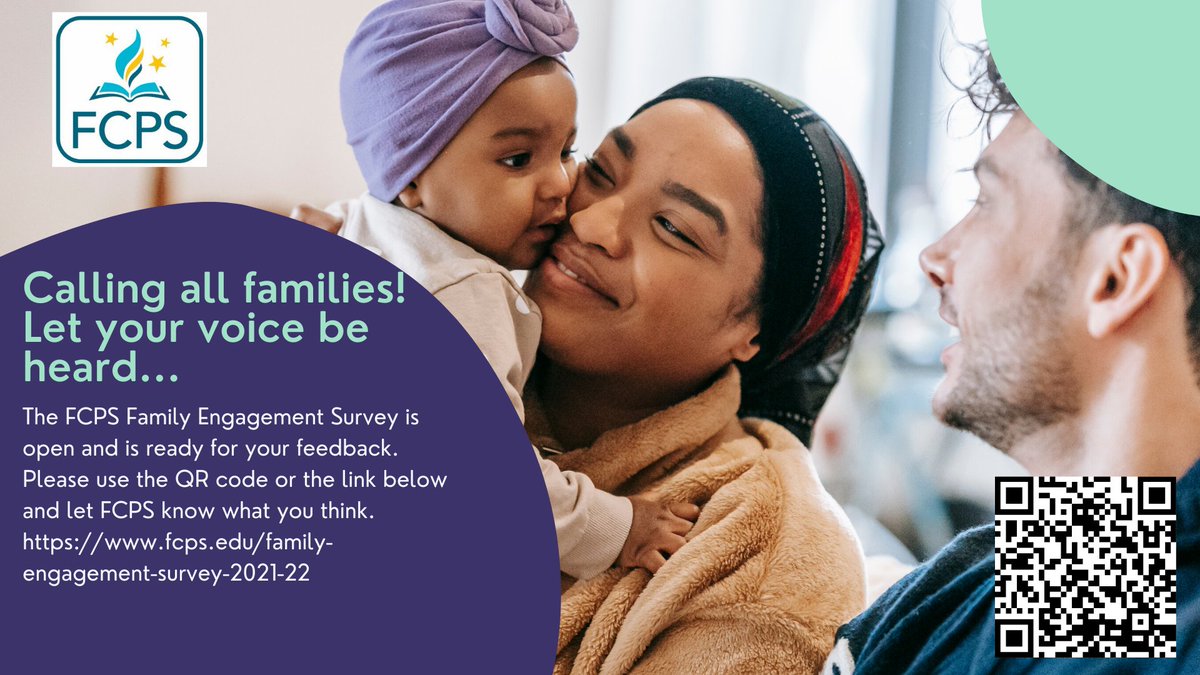 frc_fcps's tweet photo. The FCPS Family Engagement Survey is still open and we want your feedback.  The survey will close on Sunday, April 3rd.  Please use the link or QR code and let your voice be heard. @fcpsnews 
https://t.co/Y6LESXXlO1 https://t.co/LrGi2DXOa7