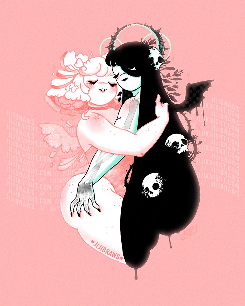 jijiknight's tweet image. Hi #VisibleWomen! I am Jiji. ♡
I’m a body positive pinup illustrator with a taste for mixing the cute and macabre.