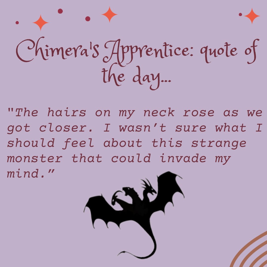 #quoteoftheday 
A little snippet from “The Chimera’s Apprentice” book one for your Monday morning feed 🌟

Happy Middle Grade March!
#middlegradebookpile #middlegrademarch #middlegradeauthors #booktwo