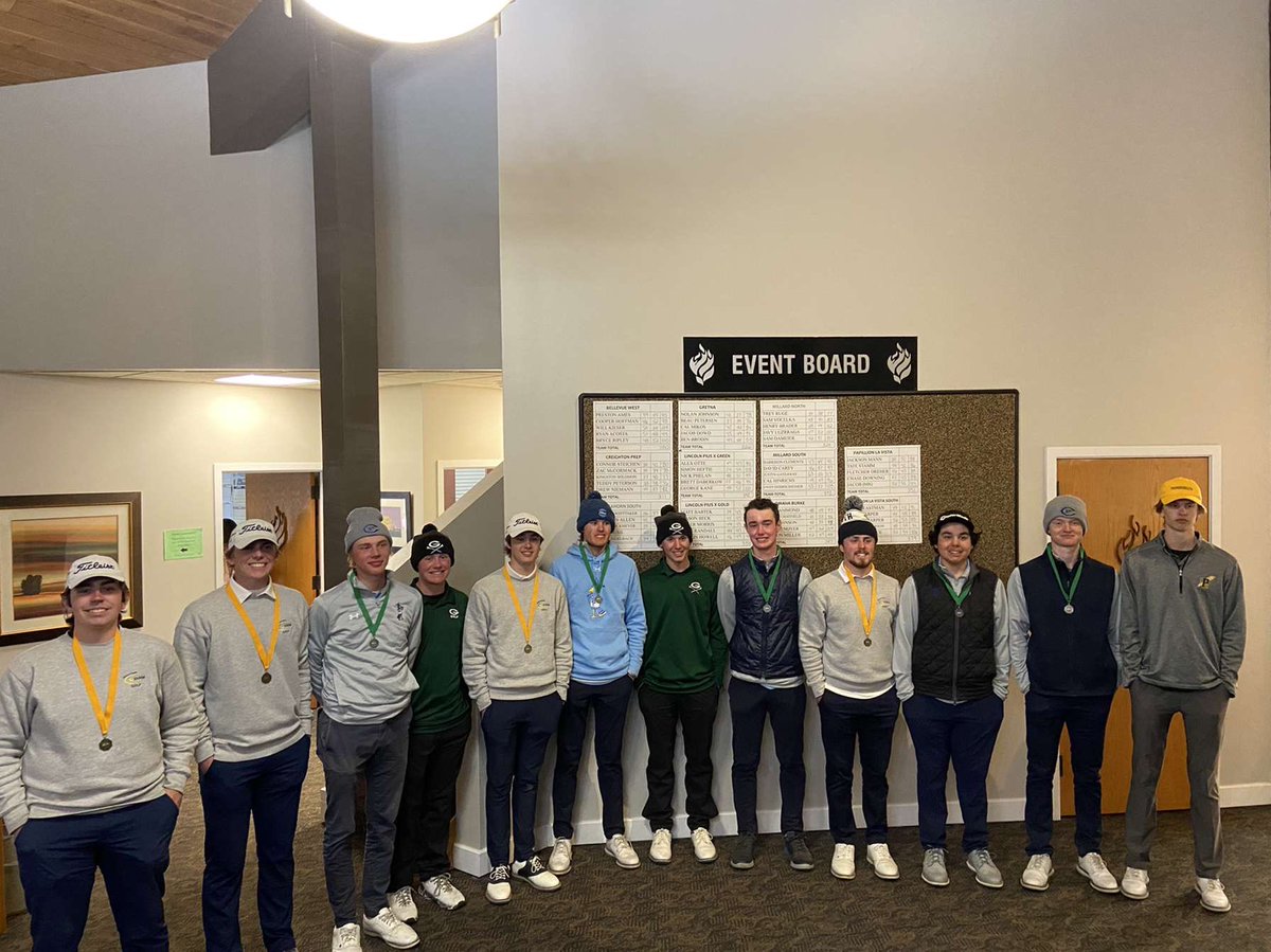Individual Results from the Lincoln Pius X Invitational:
Top 10 (Par 71)
@LingelbachRyan 68
<a href="/a_whittakertw5/">Andrew Whittaker</a> 73
@TeddyPeterson12 76
<a href="/Beau_Petersen1/">Beau Petersen</a> 76
<a href="/JackMusil31/">Jack Musil</a> 77
<a href="/TreyRuge/">Trey Ruge</a> 77
Kingston Solomon 77
<a href="/22nolanjohnson/">Nolan Johnson</a> 78
Zachary McCormack 78
<a href="/Grayson_allen25/">Grayson Allen</a> 79