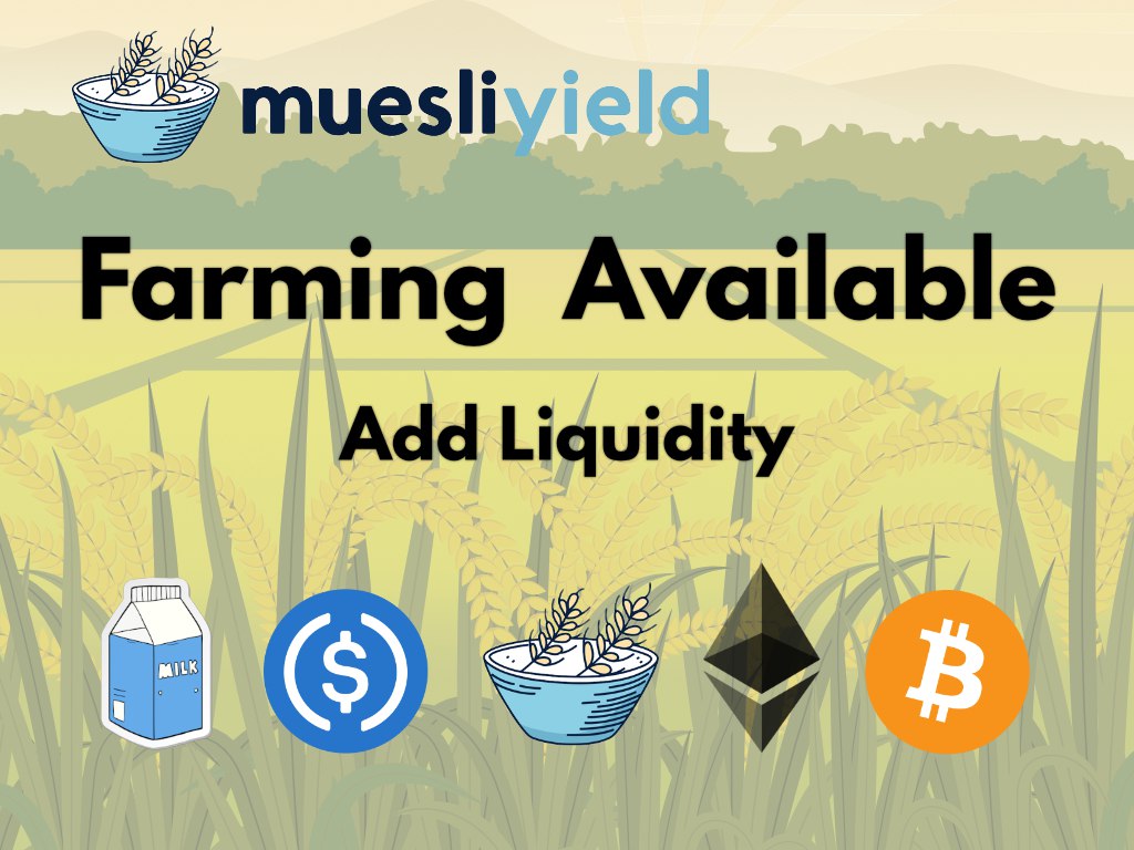 MuesliSwap on Twitter "Farming is live on Milkomeda! Add your