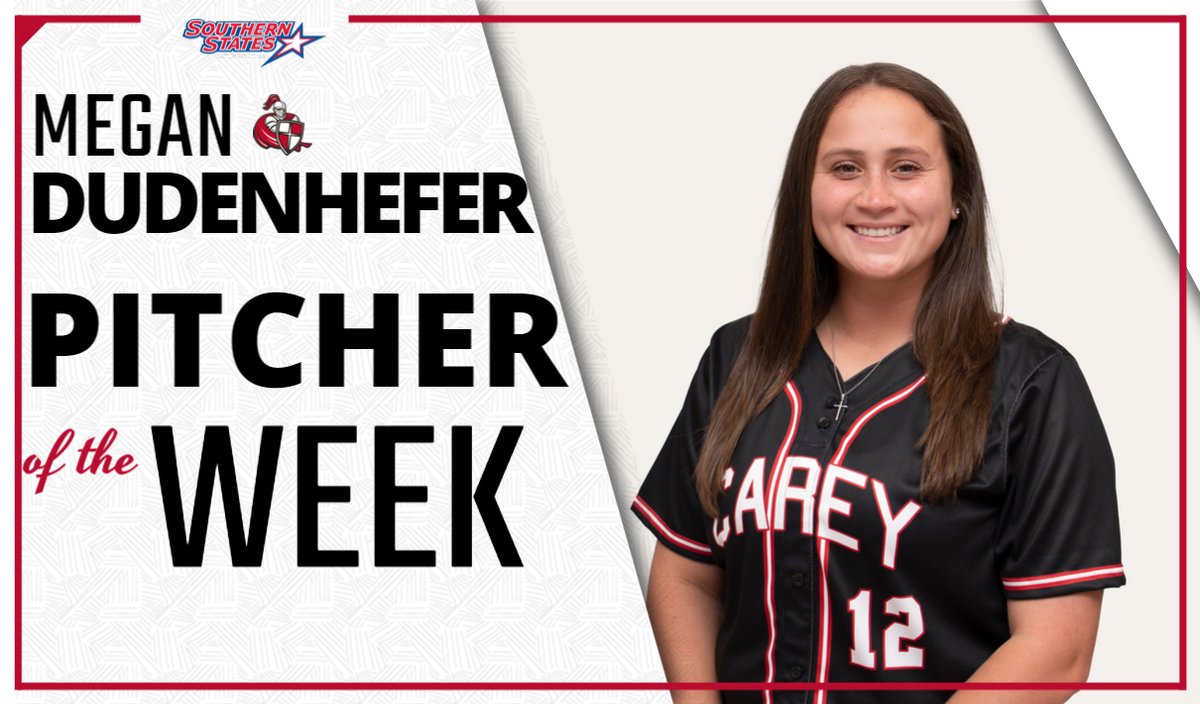 CareyAthletics's tweet photo. Dudenhefer Picks Up SSAC Pitcher of the Week Honors
 - https://t.co/OPLb3n0KNV https://t.co/e3iwjD7dUM