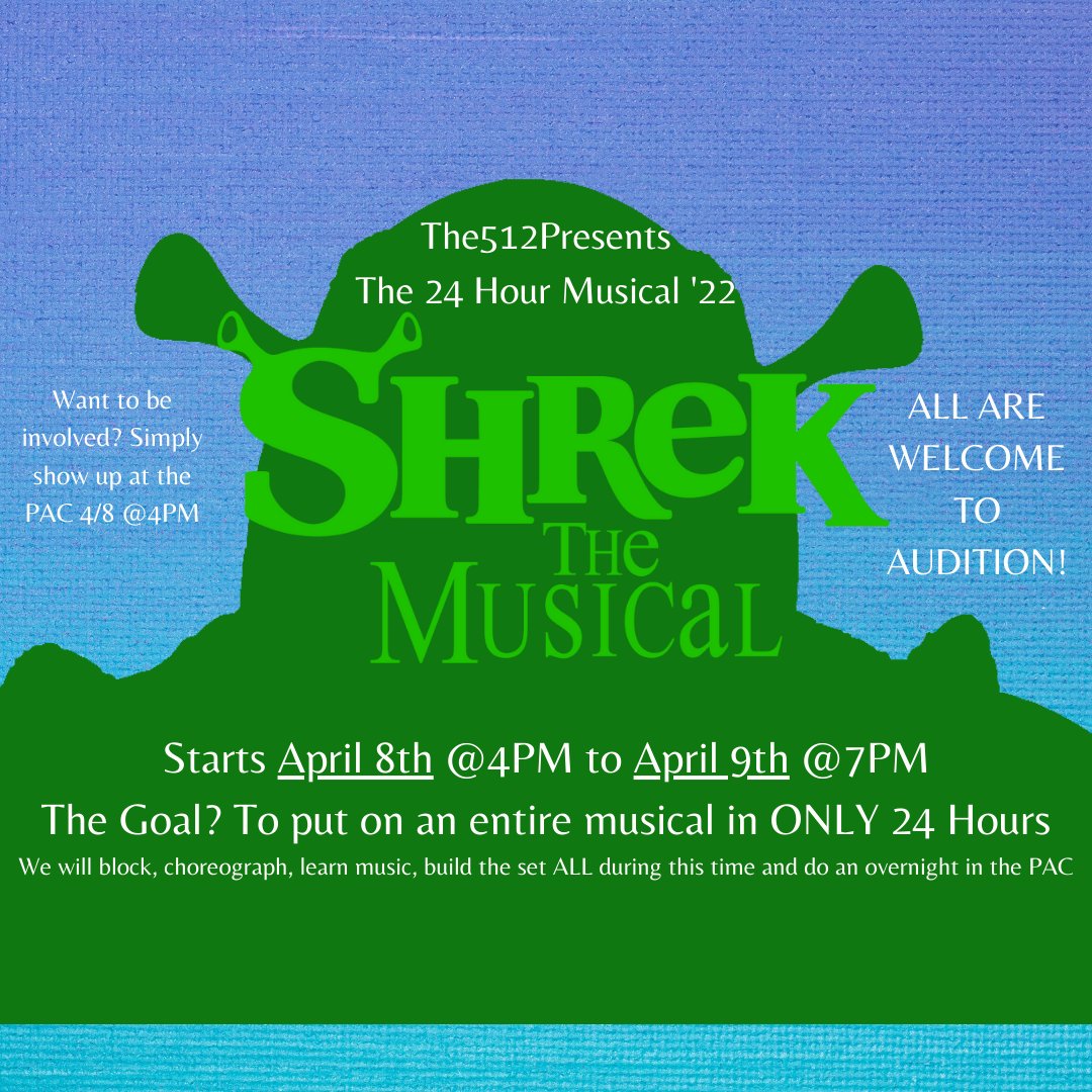 Have you heard about the 24 Hour Musical next week?????