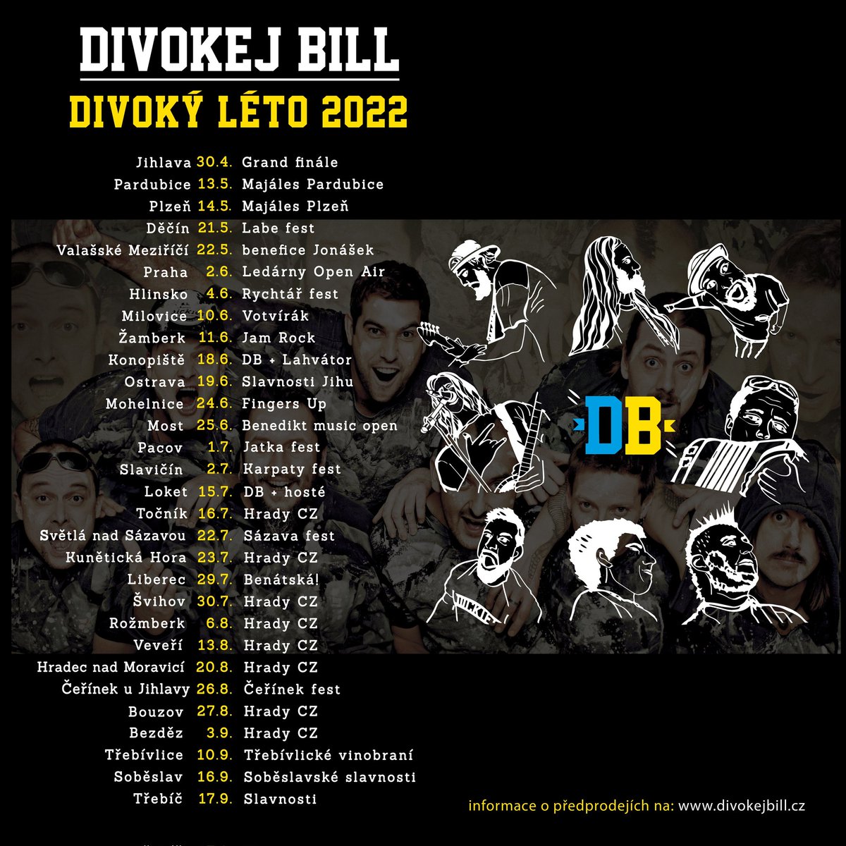 DivokejBill's tweet photo. DIVOKÝ LÉTO 2022 ve znamení festivalů! Přehled koncertů, info a předprodeje na našem webu https://t.co/q2DEu38L7R Těšíme se!
#divokejbill #divokyleto #divokyleto2022 #festivaly https://t.co/GtCAucaXls