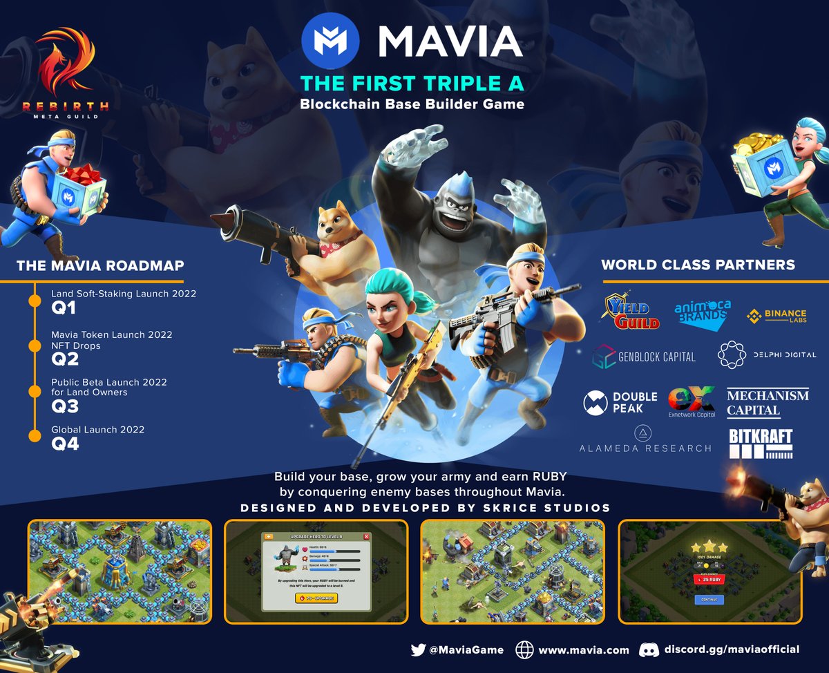 F_inRich's tweet photo. Mavia Overview:
1. Heroes of Mavia Roadmap &amp; Partners
🧵 https://t.co/3SBAKsOZWk