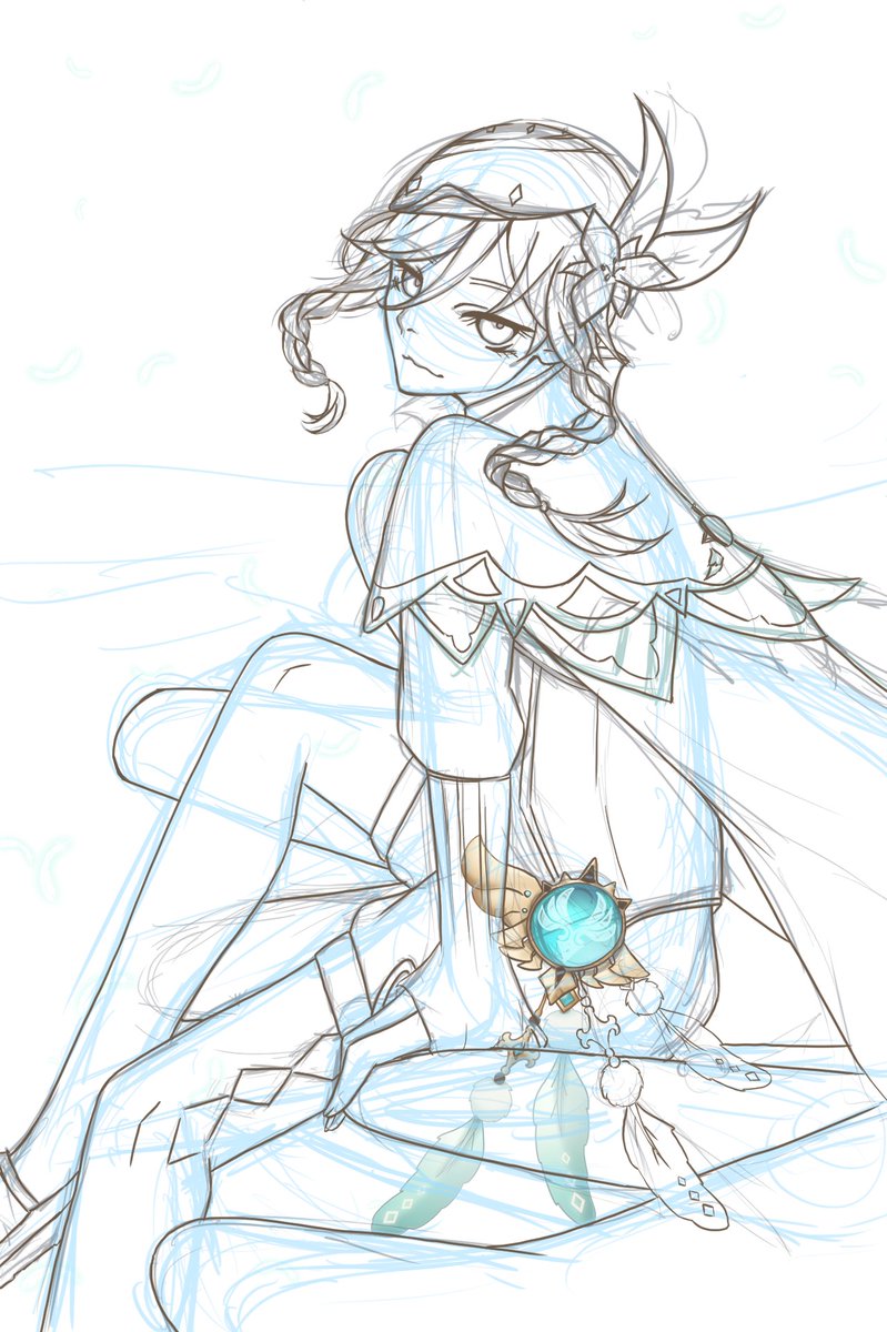 thenzcchi's tweet photo. #Venti aka #Barbatos aka our favourite #AnemoArchon for the The #WindborneBard contest! #GenshinImpact @GenshinImpact https://t.co/uhAiAK3ElS