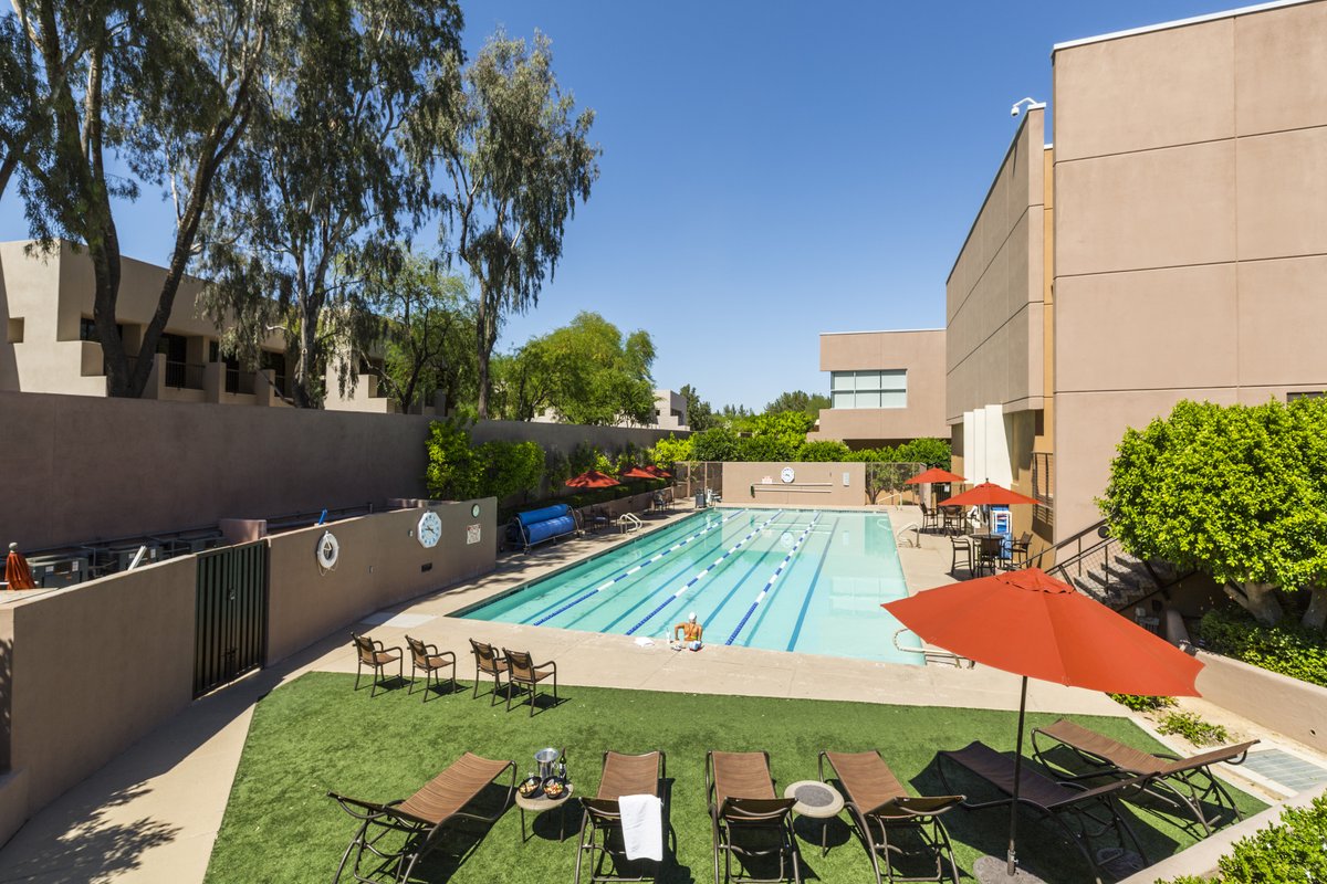 At the Village, it's always swimming season. Temperature controlled every day.