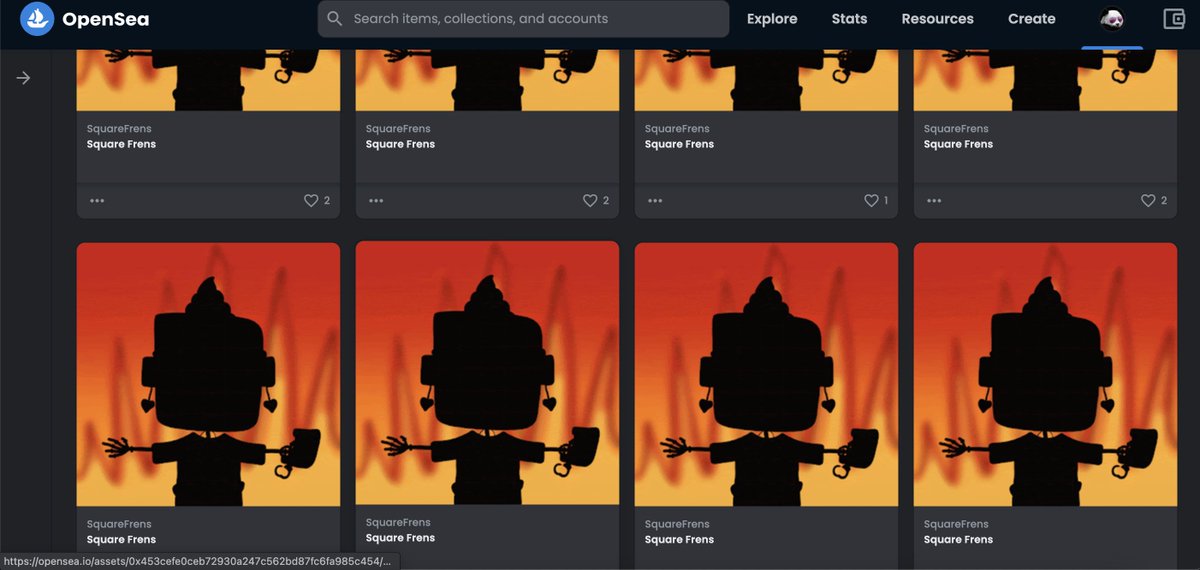 @squarefrens  I minted 8 Frens.. WAGMI 🚀#squarefrens