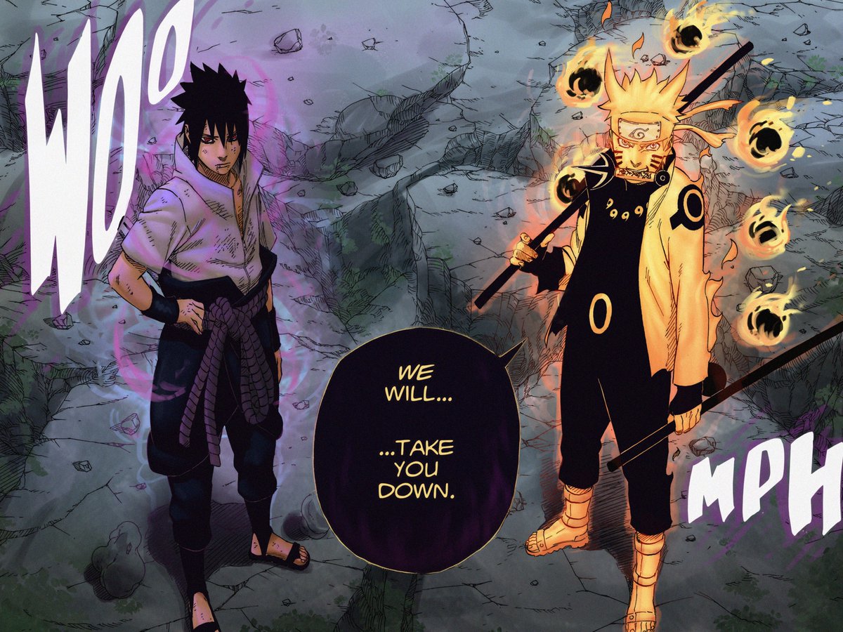 Naruto [Ch. 673] Coloring for @ZenSenjuxX ! Naruto was my favorite as a kid  so coloring this iconic page was a blast! This Six Paths Sage form is  goated. #NARUTO #mangacoloring, image size:1200x900
