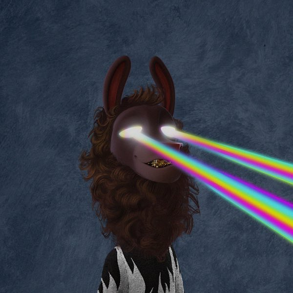 🇺🇸 Look at this llama with grillz, white flame sweather and rainbow laser 🔥 There are still traits that haven't been revealed yet, 12 ultra-rare llamas to be minted, and rewards of up to 1K $MATIC for over 300 people. To get yours for 60 $MATIC, go to our website to mint! #NFT