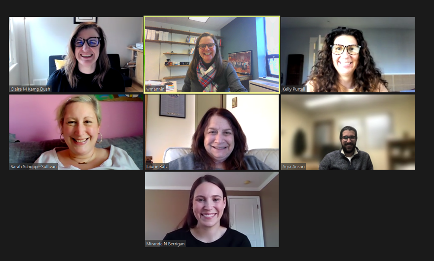 Congratulations <a href="/MirandaBerrigan/">Miranda Berrigan, PhD</a> (center bottom) for a successful dissertation defense! <a href="/kmpurtell/">Kelly Purtell</a> <a href="/aansari24/">Arya Ansari</a>  <a href="/schoppesullivan/">Dr. Sarah Schoppe-Sullivan</a> <a href="/ClaireKampDush/">Claire Kamp Dush</a> <a href="/NCHATstudy/">The National Couples' Health and Time Study</a> <a href="/human_ohio/">Human Sciences at Ohio State</a>