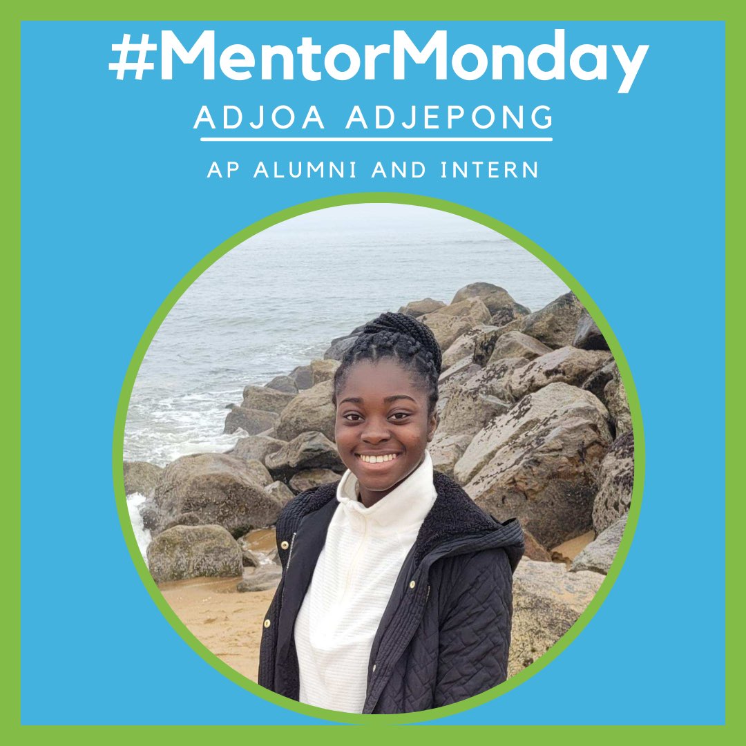 For today’s #MentorMonday, we would like to spotlight Adjoa Adjepong, a freshman at UMass Lowell who interns at Aaron’s Presents. Adjoa originally became involved with the organization in 6th grade because she wanted to give back to her community in Lowell.