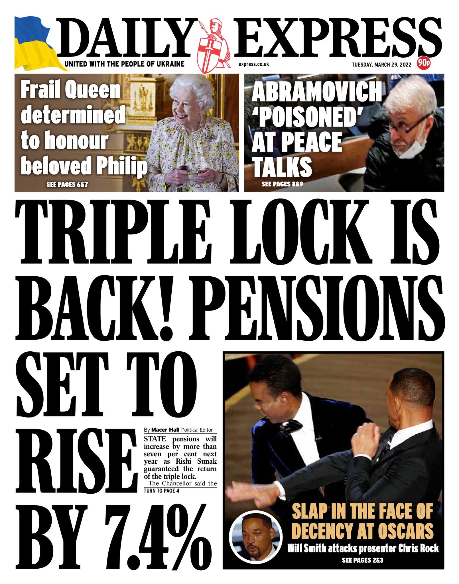 Daily Express on Twitter "Tomorrow's front page Triple lock is back