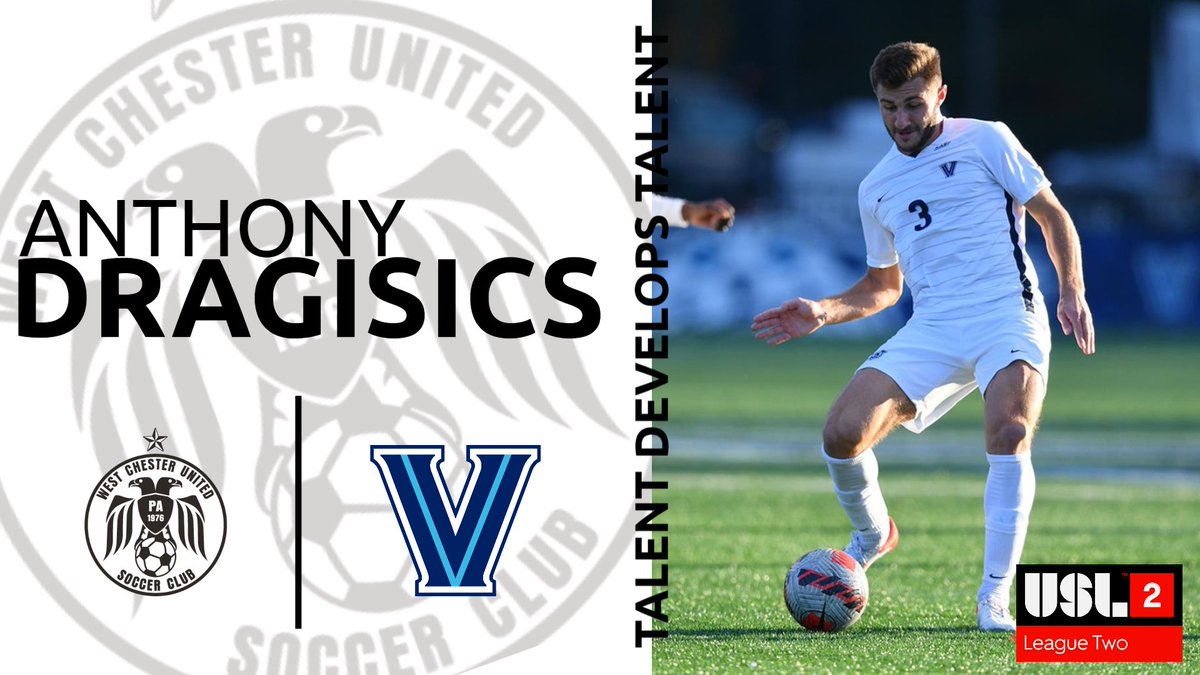 Please welcome back Anthony Dragisics to West Chester United SC! Anthony is finishing up his junior year at Villanova University. He started every match for a team that advanced to the 2nd round of the NCAA tournament.