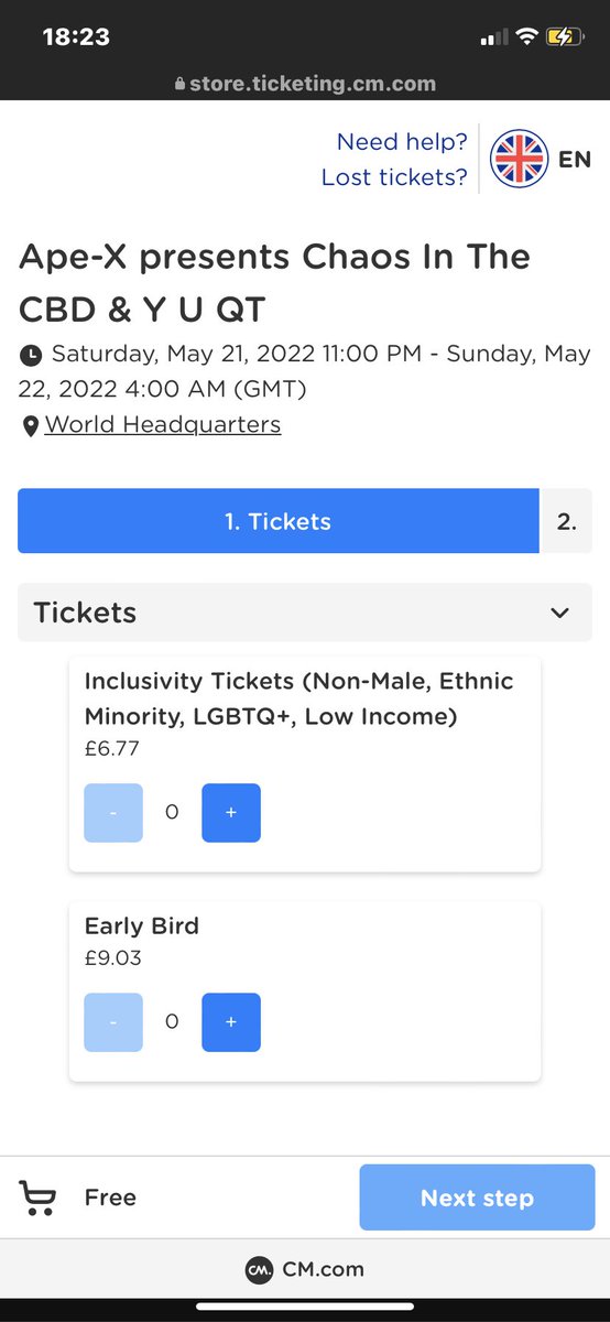 BenStones1889's tweet photo. straight white males have to pay £2.28 more for event tickets ahahahah wtf https://t.co/RxpnqMlFBa