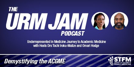 STFM_FM's tweet photo. Demystify the ACGME and Learn How ACGME Requirements Impact Curriculum, Faculty Ratios, and Length of Training on the Latest URM Podcast.
Listen Now: https://t.co/T2iZUyi3gV
#stfm #teachandtransform #urmjam https://t.co/WJvidLaYIN