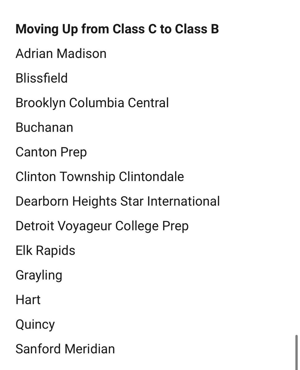 alleyesonuhoops's tweet photo. If you don’t want to read the entire @MHSAA post on 2022-23 classes https://t.co/C7LcUxfRdG