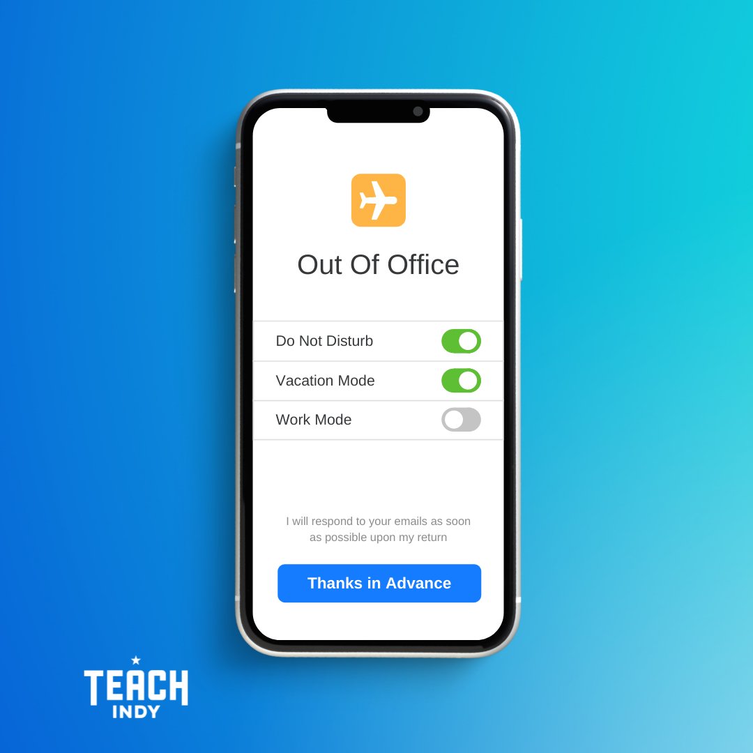 TeachIndyNow's tweet image. Happy #SpringBreak2022 Teachers! Enjoy a well-deserved break.

#NotificationsOFF #DND #TeachIndyNow #TeacherAppreciations #SelfCare