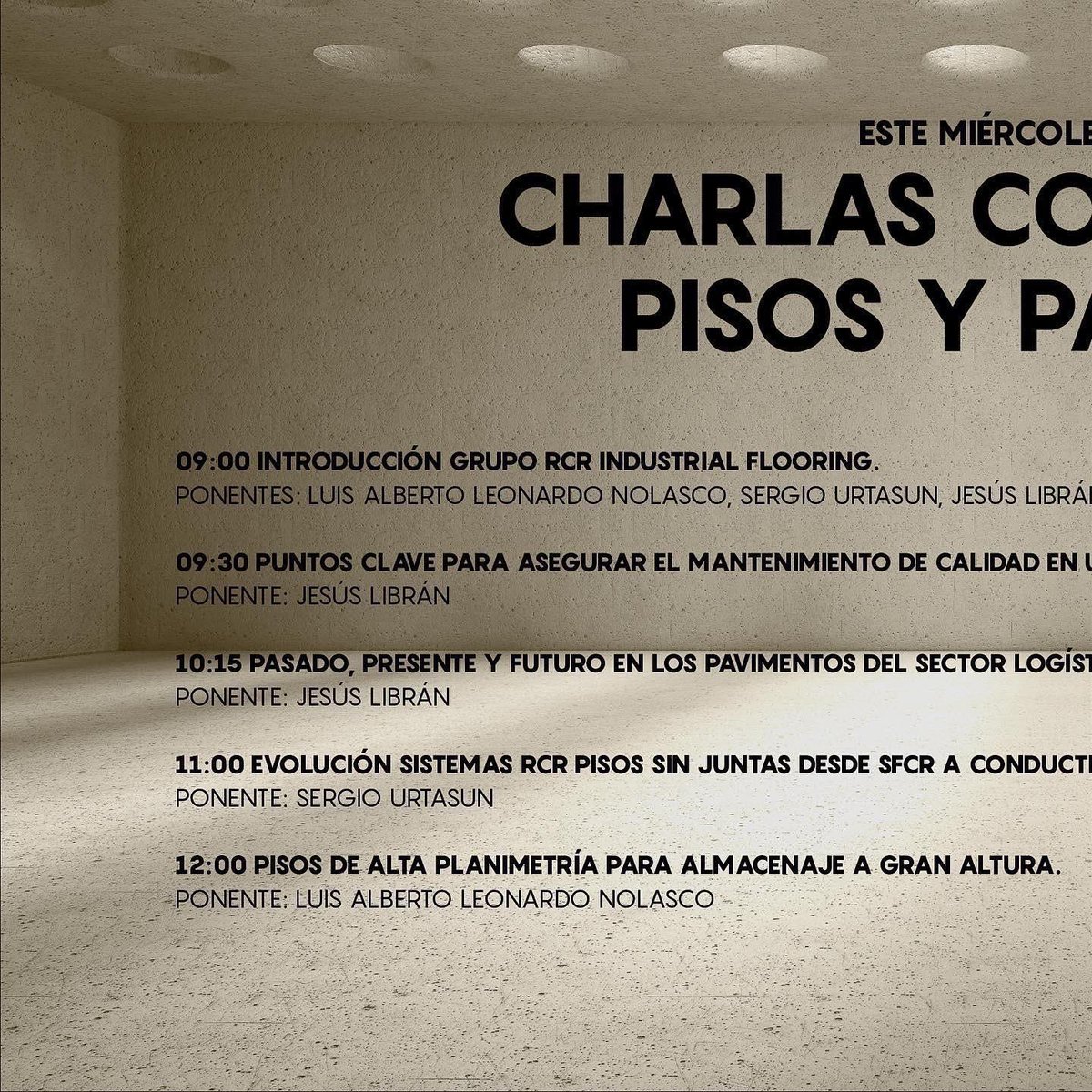 axelhache's tweet photo. Este miércoles 30 de marzo / Room 504 de @lacassinard / 9:00am

#CHARLASCONSTRUCTIVAS  PISOS Y PAVIMENTOS.

#Ginaka #GenteConstructiva #RCRIndustrialFlooring #Rinol #Rocland #Permaban #Monofloor https://t.co/s3t6mhsH7Y