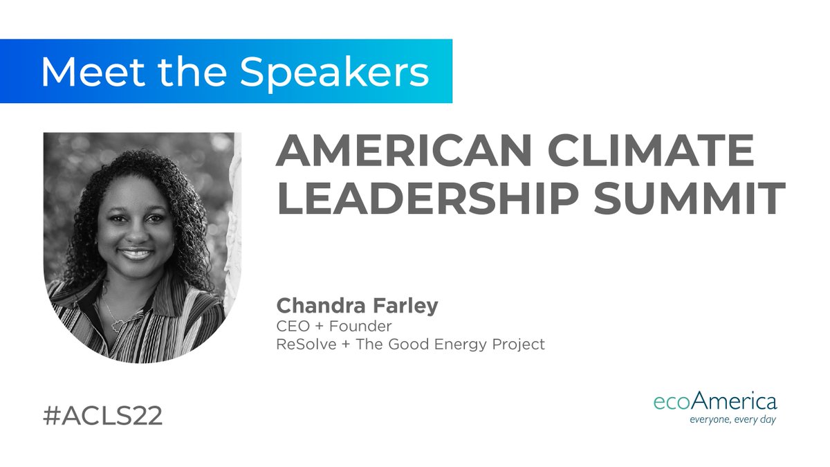 ChandraFarley's tweet image. Excited to speak at the 2022 American Climate Leadership Summit alongside so many climate justice leaders! I will join Amee Raval @APEN4EJ &amp;amp; Carol Devine @ecoAmerica to discuss a New Climate Conversation - solutions, benefits, hope and action." #ACLS22 #climate #equity #justice