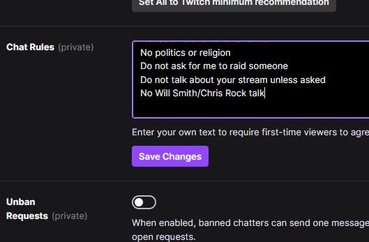 yellowsclub's tweet image. Let me just update something real quick....

#streamer #twitch #chatrules