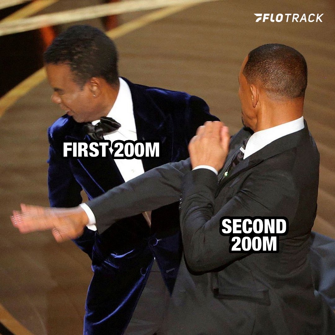Running the 400m…