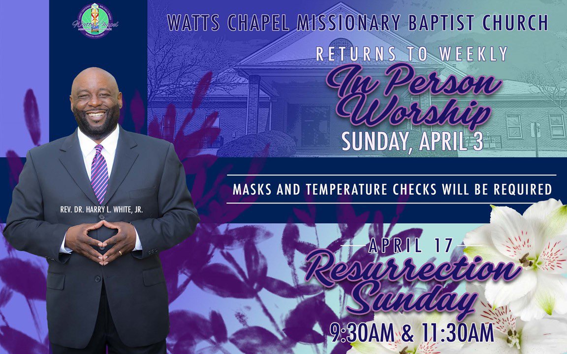 We are excited to see your smiling faces Sunday, April 3!  We are returning to the in-person worship!  Join us in the sanctuary.