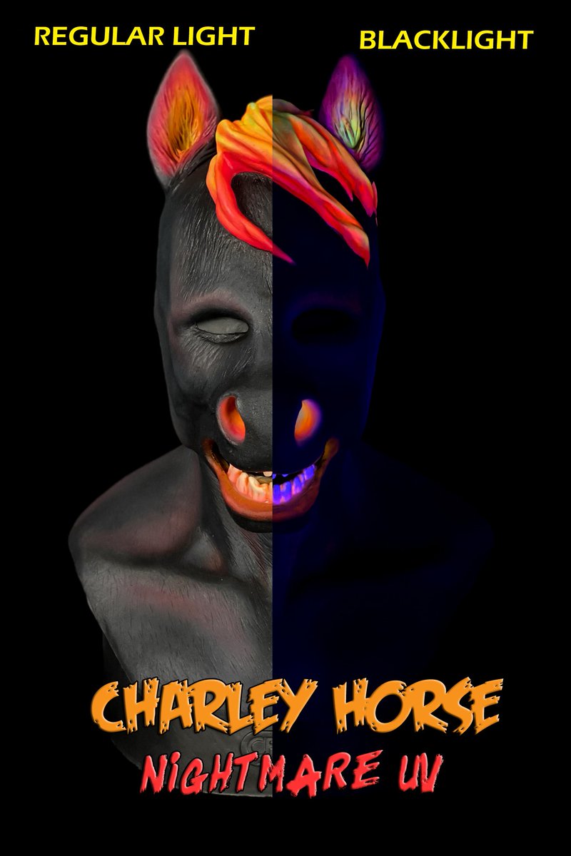 CFXunmasked's tweet photo. ✨NEW STANDARD PAINT VARIANT
"The Nightmare arises from it's lair in the swamps, the thunder of its hooves beating dreams into despair..."
Charley the Horse - Nightmare UV variant
$725
Painted by Ahnen Brown
Available at https://t.co/NQv7tOPVcU
#CFX #CompositeEffects #CFXMasks https://t.co/RYg8zAQyQ6