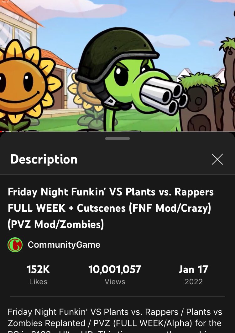 Friday Night Funkin' VS Plants vs. Rappers FULL WEEK + Cutscenes (FNF Mod/Crazy)  (PVZ Mod/Zombies)