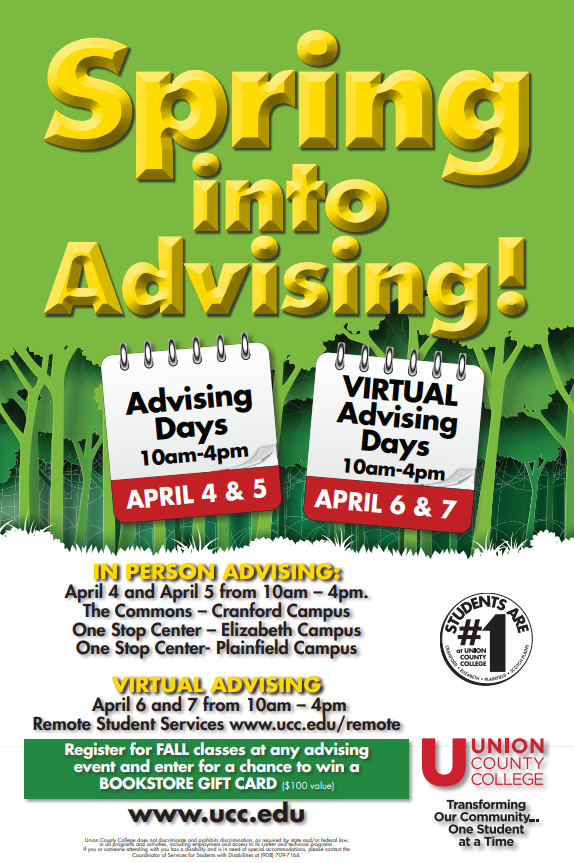 Students at @UCCweb take advantage of our advising and VIRTUAL advising days!