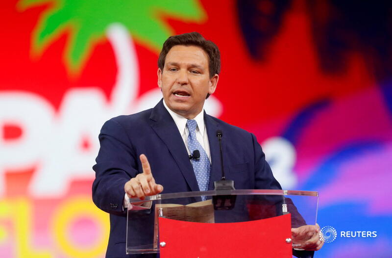 Florida Governor Ron DeSantis on Monday signed into law a Republican-backed bill that would prohibit classroom instruction on sexual orientation and gender identity for many young students reut.rs/3JICl1I
