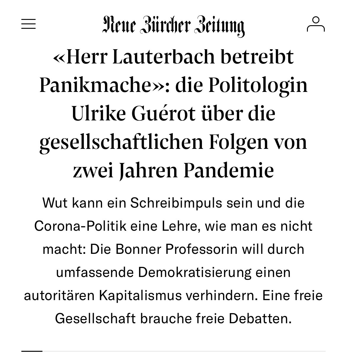 Guerot:
„Lauterbachs Prognosen haben sich oft als völlig falsch herausgestellt. Ich kann sie nicht mehr ernst nehmen. Der Minister betreibt gezielte oder intuitive Panikmache. Fast alle europ. Länder haben sich glücklicherweise für anderen Weg entschieden“
nzz.ch/international/…