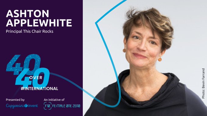 TheLavinAgency's tweet photo. The brilliant @thischairrocks is one of The World's 40 Most Inspiring Women Over 40: she's tackling #ageism and urgently reminding us that age discrimination is as unacceptable as any other prejudice. We're proud to represent Ashton and her quest for #agepride #FoFi22 #Diversity https://t.co/cOvJNhYUWY