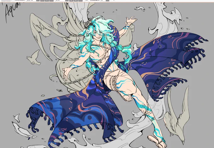 got busy for a bit - but i'm back to work on aquarius for anyone interested!

here's another wip. i kind of just wing designs as i go, so things here are subject to change

https://t.co/hRqIsqvWmF 