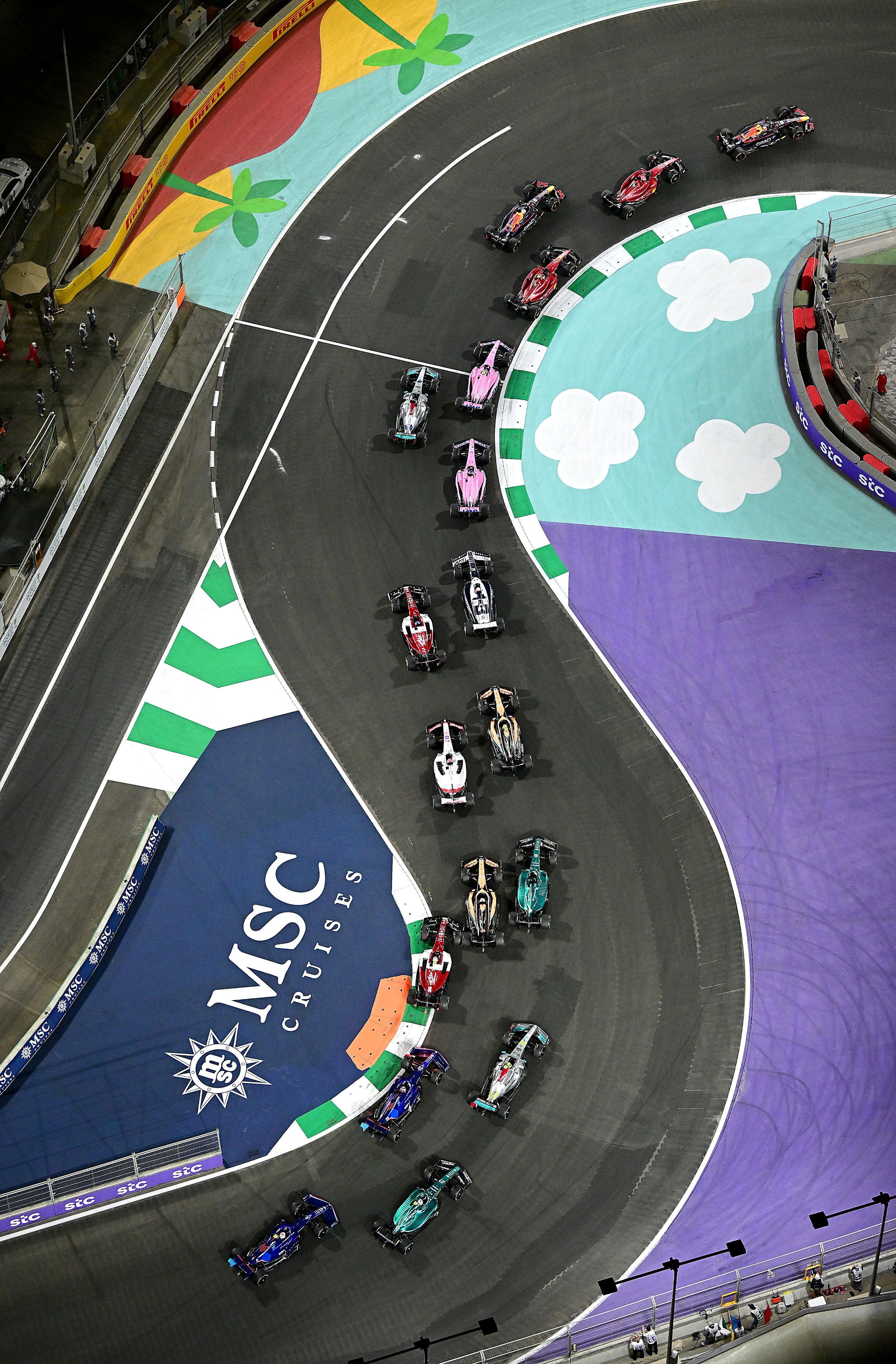 F1 Suudi Arabistan GP'den bir kare