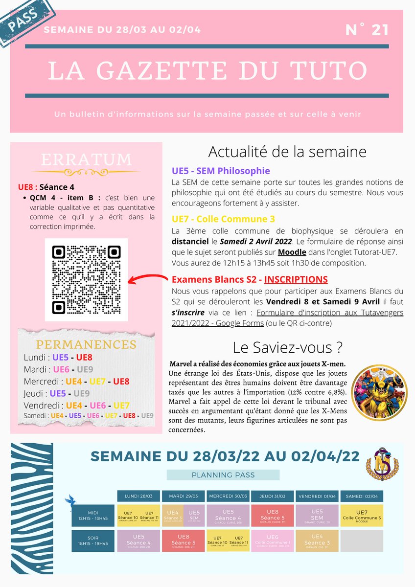 [GAZETTE DU TUTO N°21]

Hello ! ✨

Voici la gazette de cette semaine !

Bonne soirée à tous ! Et on vous attend chauds pour cette dernière semaine de séances !! 🔥