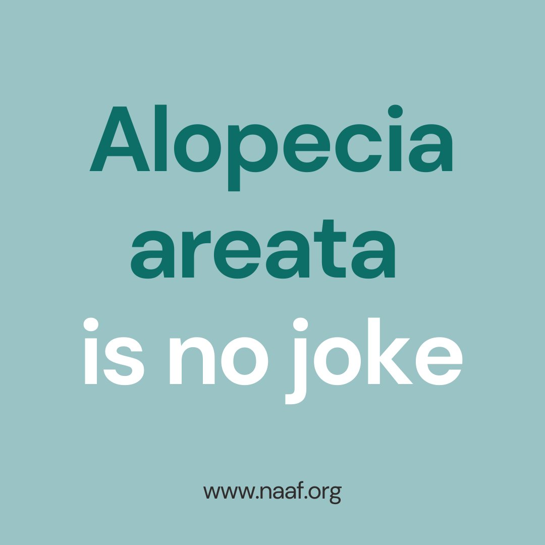 NAAF_org's tweet photo. What happened at the #oscars is a teachable moment. For many, #alopeciaareata is no laughing matter. Alopecia areata is an #autoimmune disease causing hair loss, often leading to feelings of grief, anxiety, embarrassment &amp; loneliness.
Learn more &amp; get help https://t.co/gWXVrIdShh https://t.co/g6JNYYP9j3